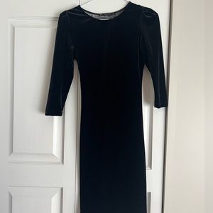 Black dress with lace back